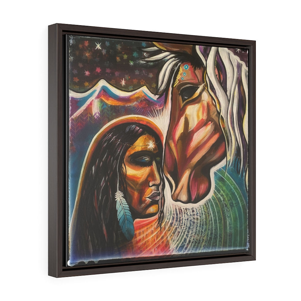 Thumbnail: 'When you Let Go Peace Can Arrive' Premium Gallery Wrap Canvas