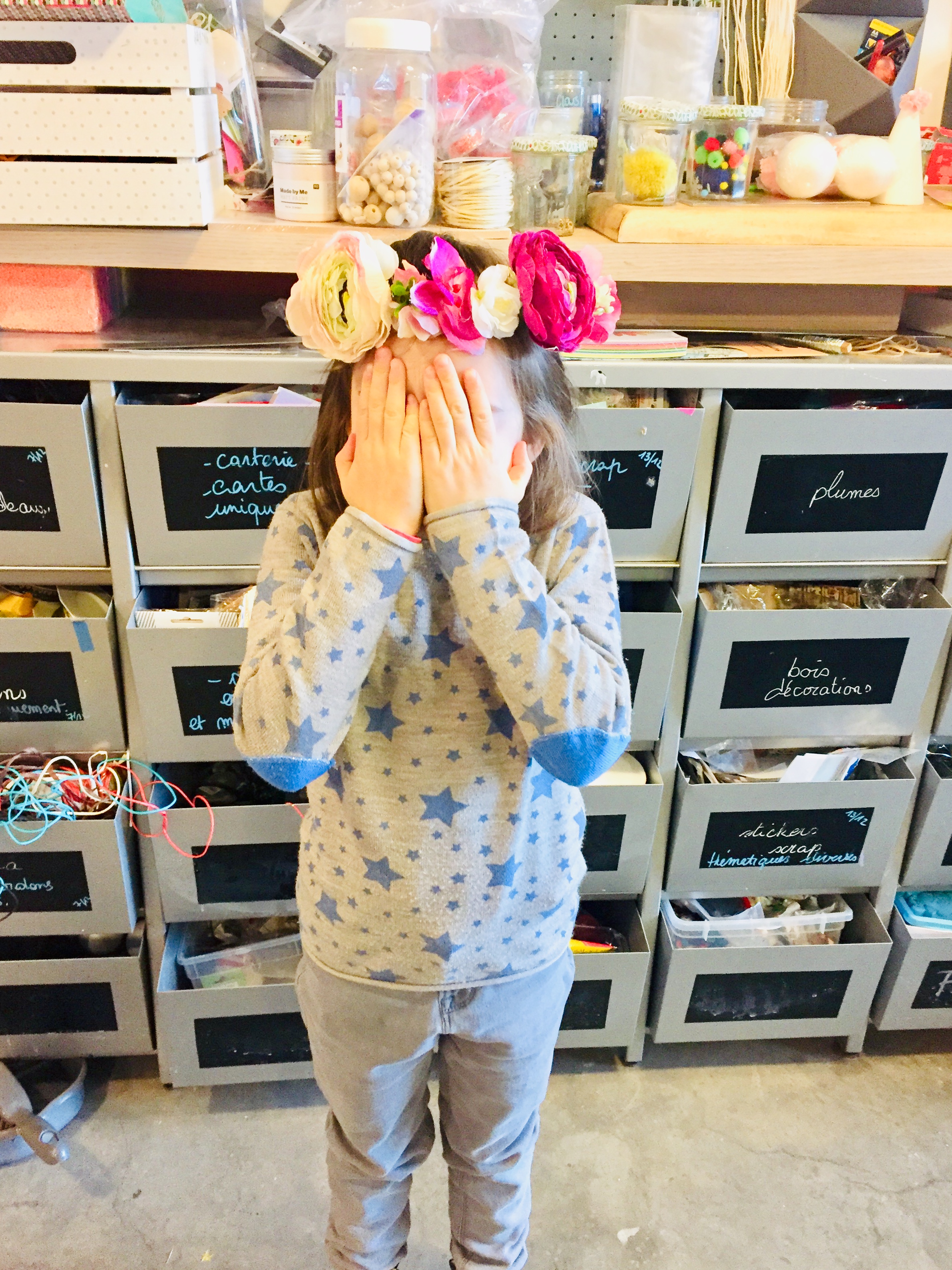 Atelier couronne de fleurs