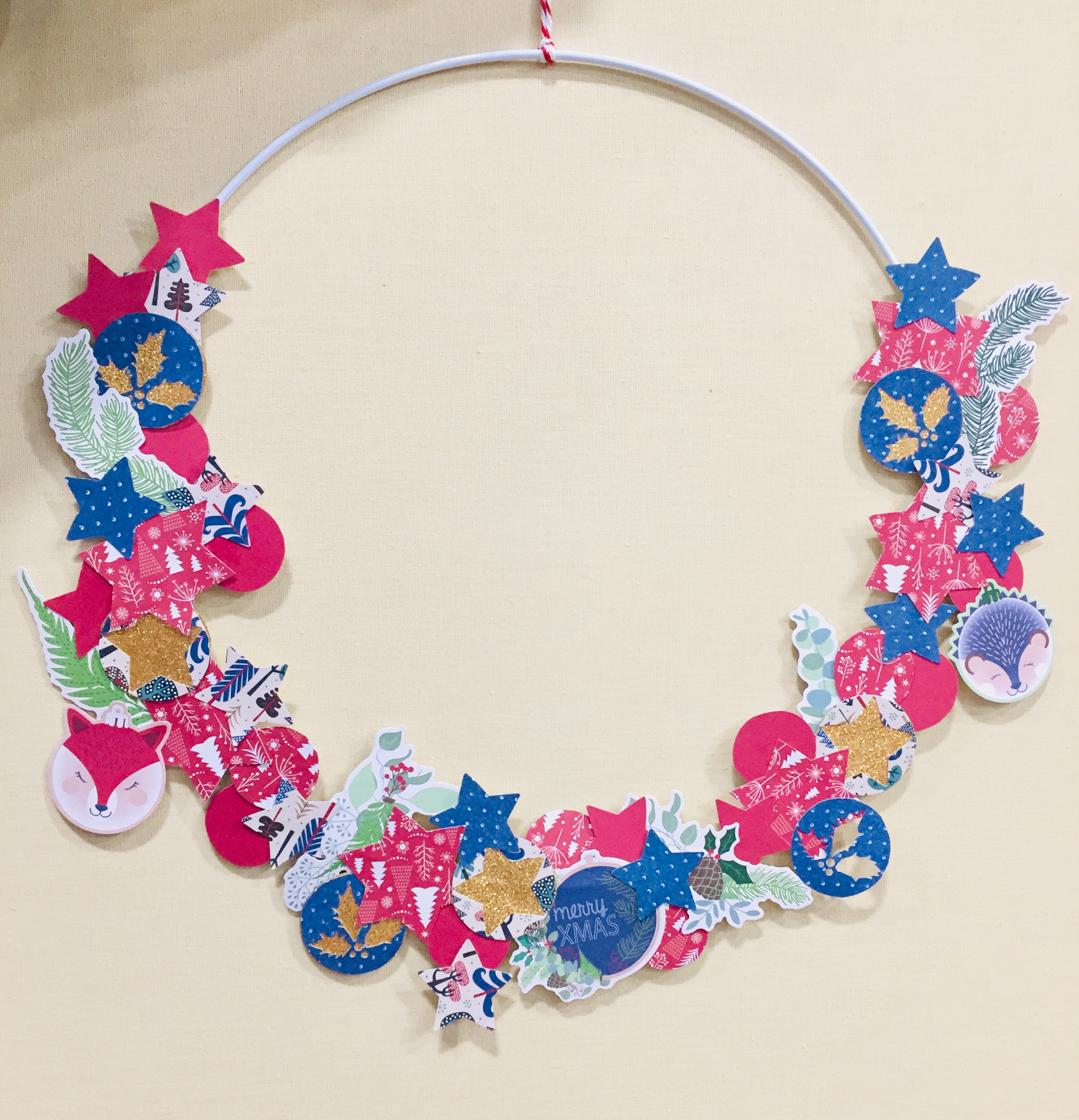 Atelier couronne de Noël