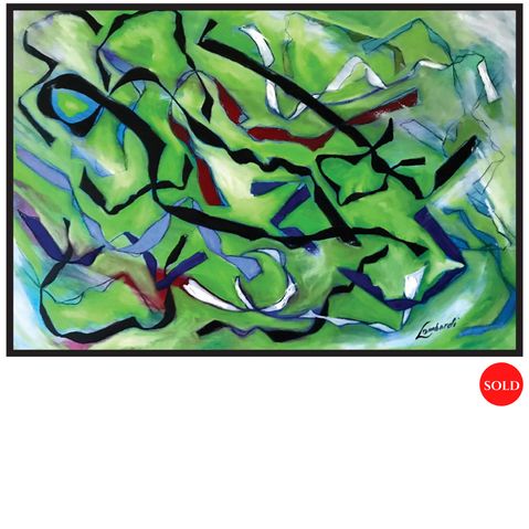 Innocense Twist 3 by Texas artist Bob Innocence #3, Acrylic & Oil on Canvas, 24 x 28