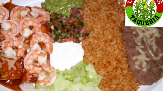 2 Shrimp Enchiladas