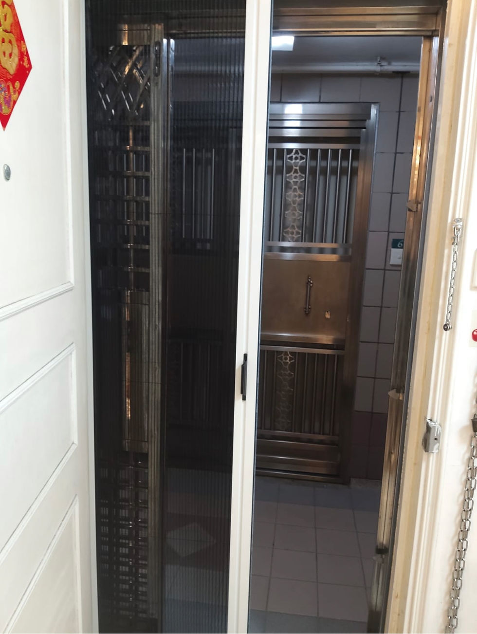 縮圖：百摺網門、高清回轉仿金屬網門