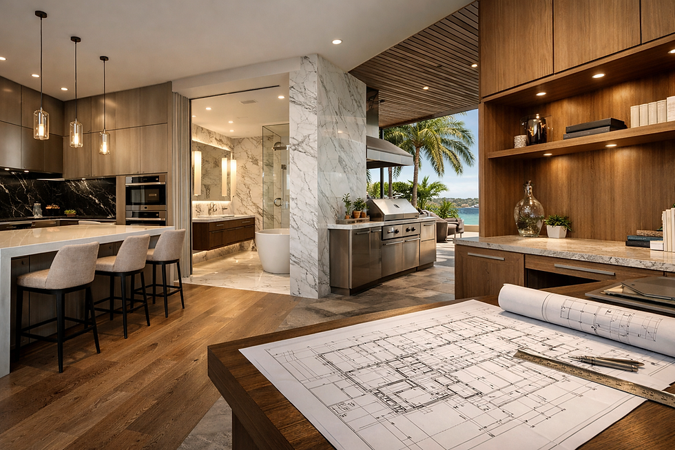 Professionally managed luxury custom home construction project in Palm Beach County.