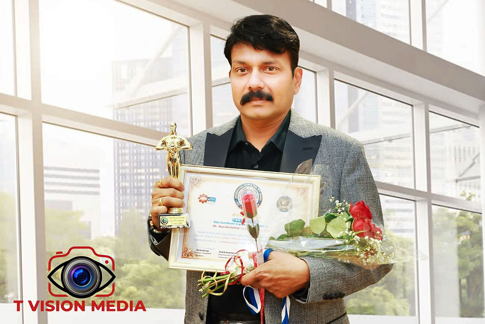 Pioneer of Tamil Canadian Cinema Ravi Atchuthan Honoured at the 34th International Germany Tamil MTV Awards
