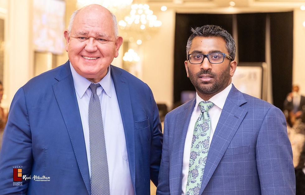 Mayor Frank Scarpitti of Markham with the Founder of YPAM, Rukshan Para. Photo courtesy of Lucky Exclusive Studios.