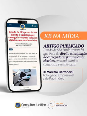 Estado de SP aprova lei do direito à instalação de carregadores para veículos elétricos em condomínios