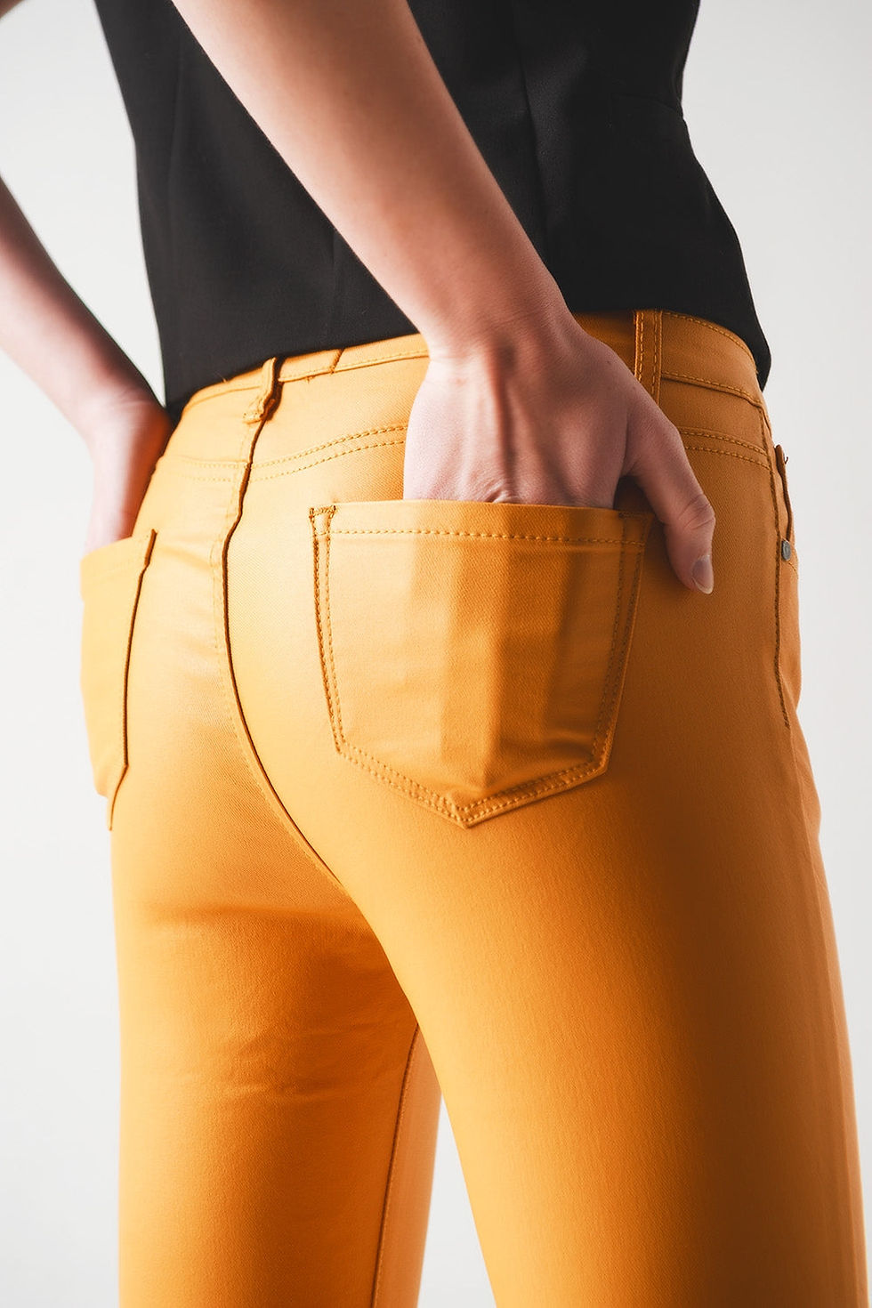 Thumbnail: Coated Pants in Orange