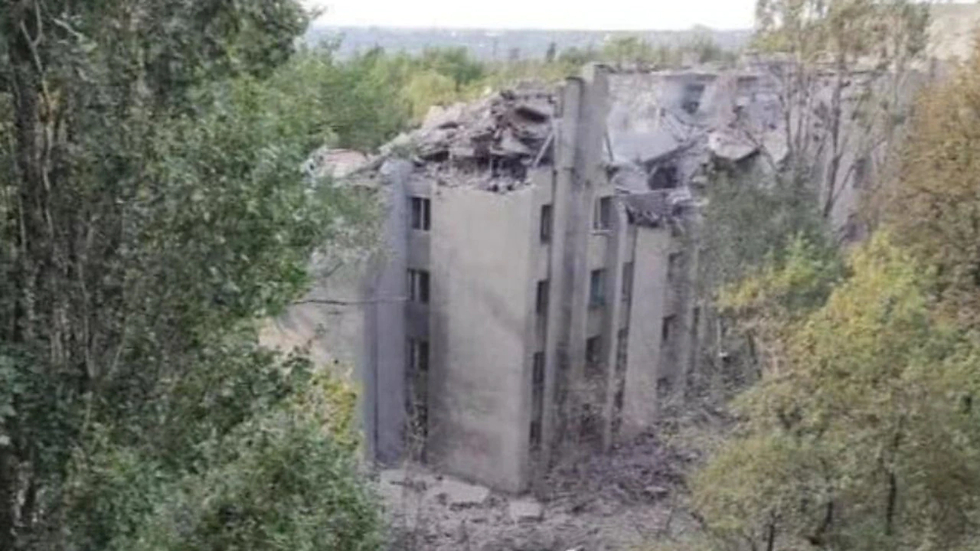 destroyed russian paratrooper's head quater