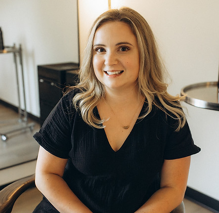 Claire van Wyhe Hand-tied Genius Weft Keratin Bond K-tips Tape-in Extension Specialist at LOX Beauty Collective Springboro Ohio