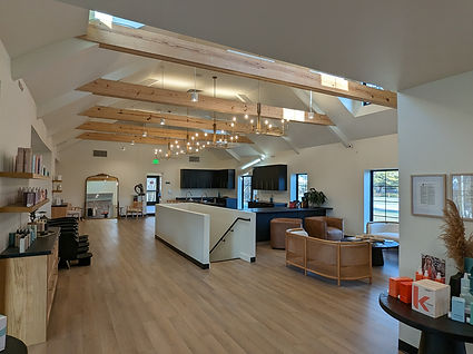 LOX Beauty Collective interior 105 W Central Avenue Springboro Ohio after renovation