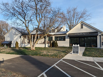 LOX Beauty Collective exterior 105 W Central Avenue Springboro Ohio after renovation
