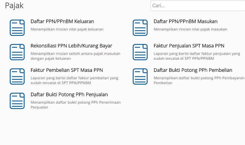 Fitur Pajak