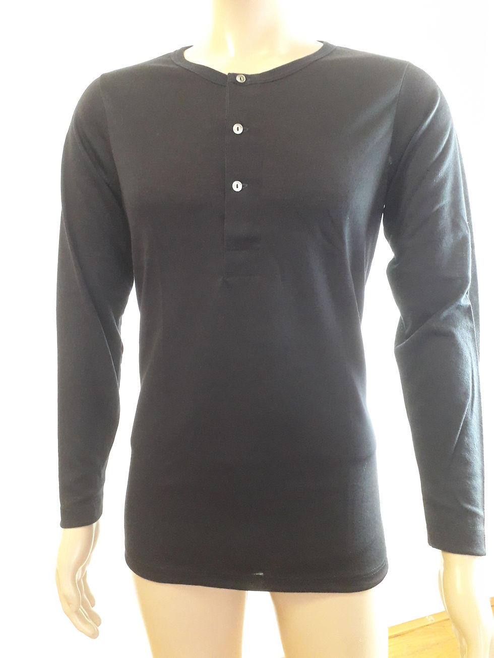 Miniaturbild: Unisex Unterhemd mit Knopfleiste aus 100 % Wolle (Merinowolle)