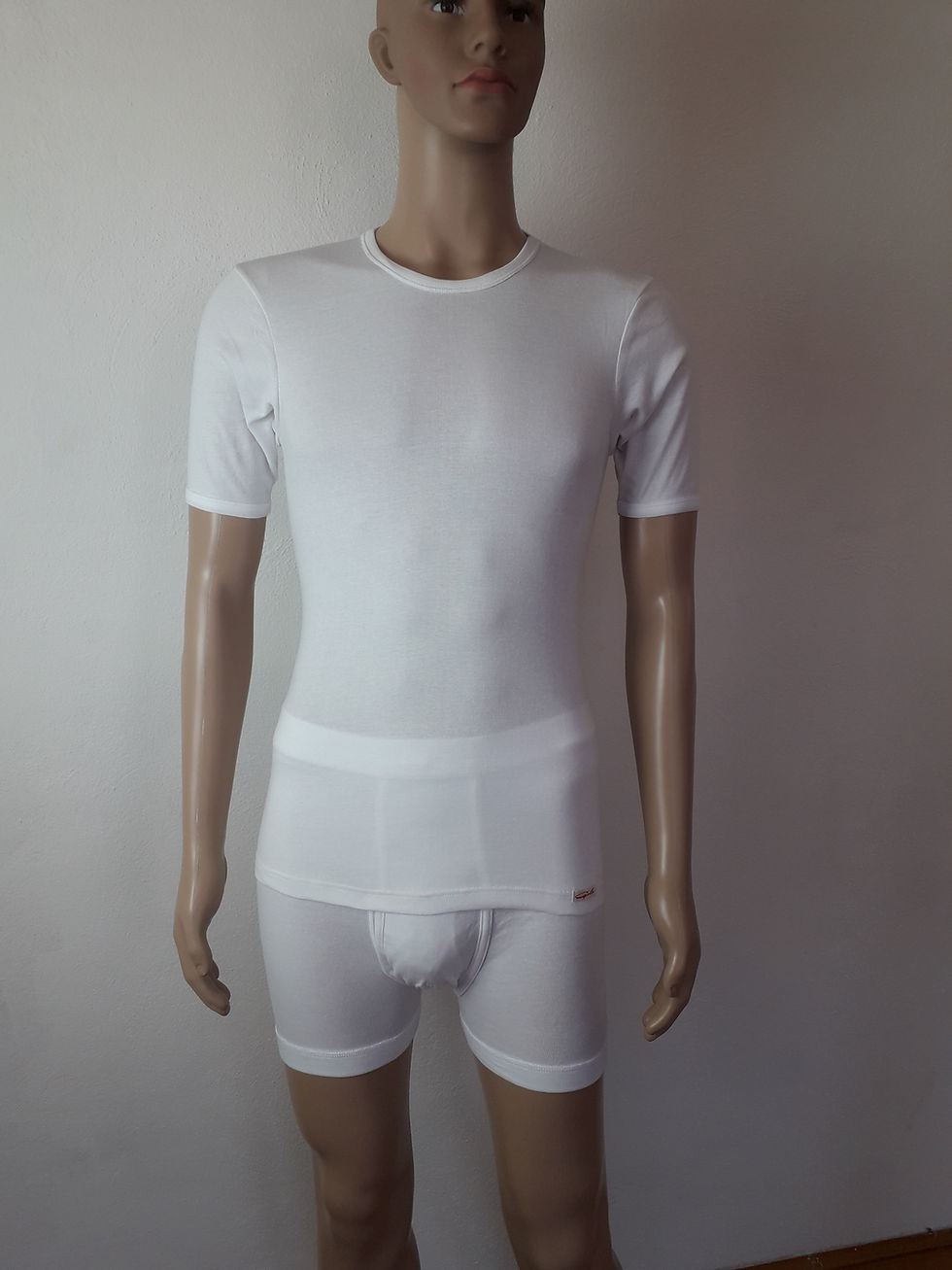 Miniature : Herren-Hemd 1/2-Arm aus Doppelripp