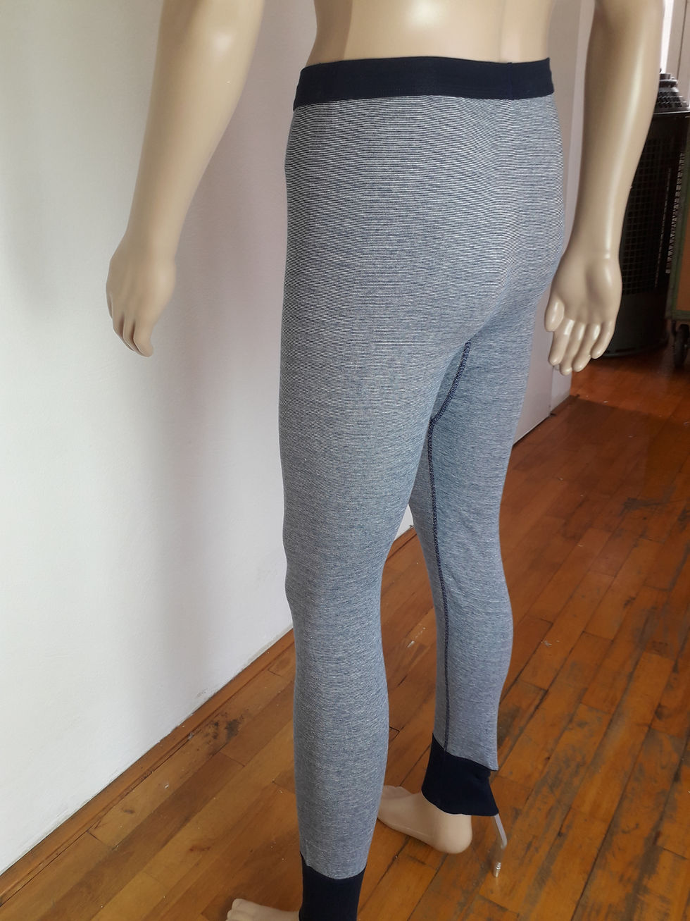 Thumbnail: Herren-Hose lang aus Feinripp