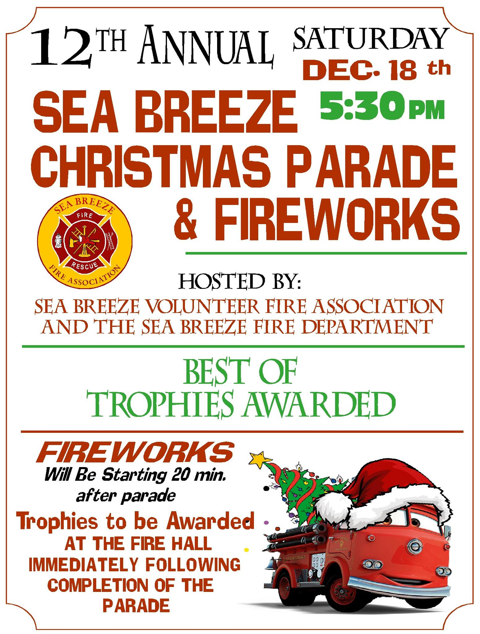 Sea Breeze Christmas Parade And Fireworks Home Publications