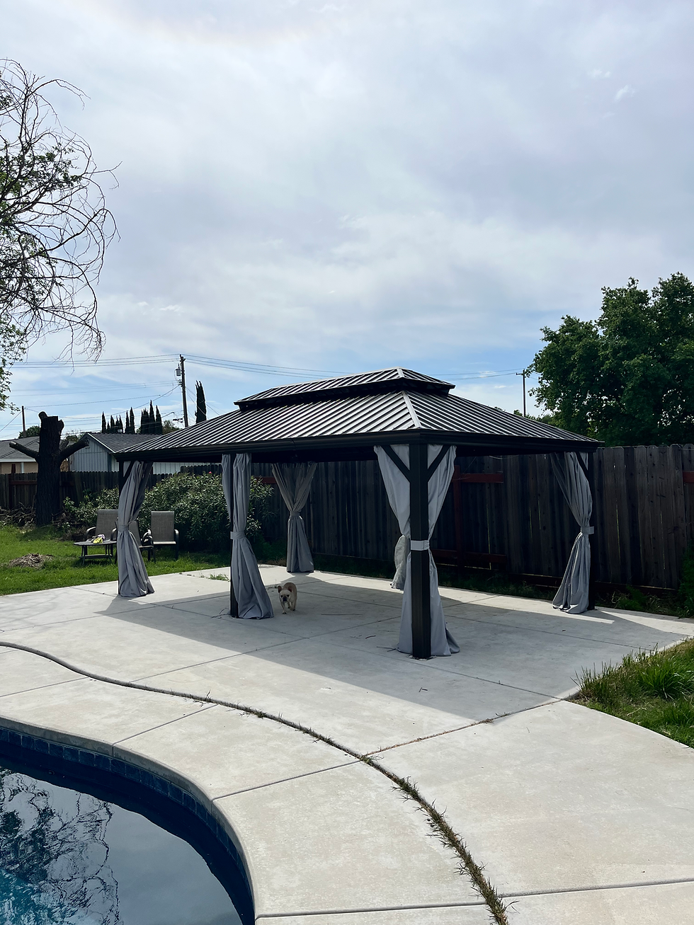 Thumbnail: Cozebo Classic 12X20 - Aluminum Gazebo with Gutters