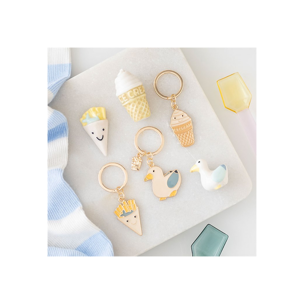 Thumbnail: Ice Cream Cone Keyring