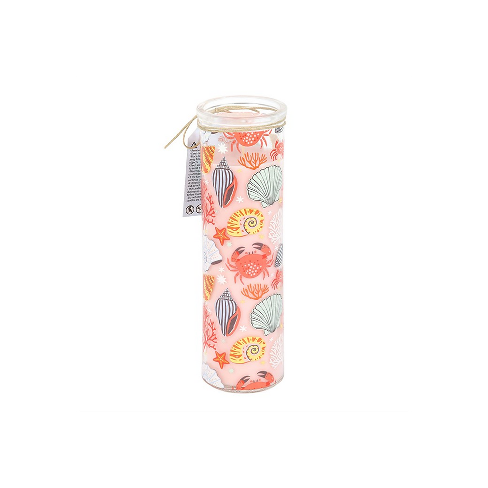 Thumbnail: Pastel Shell Print Coconut & Sea Salt Tube Candle