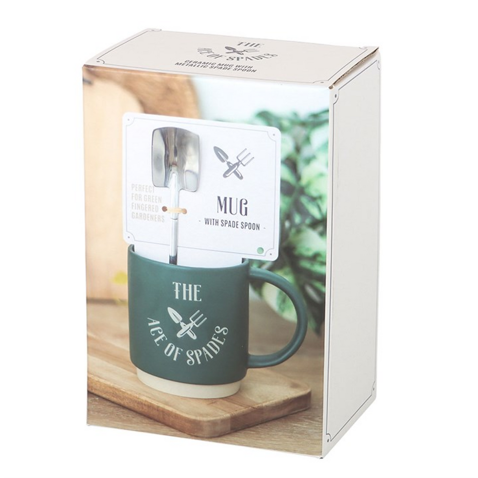 Thumbnail: Ace of Spades Mug with Spade Spoon