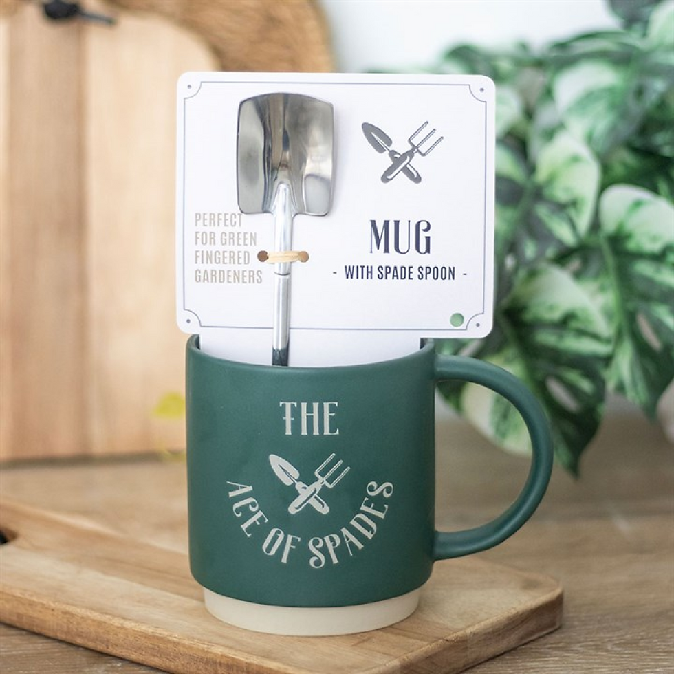 Thumbnail: Ace of Spades Mug with Spade Spoon