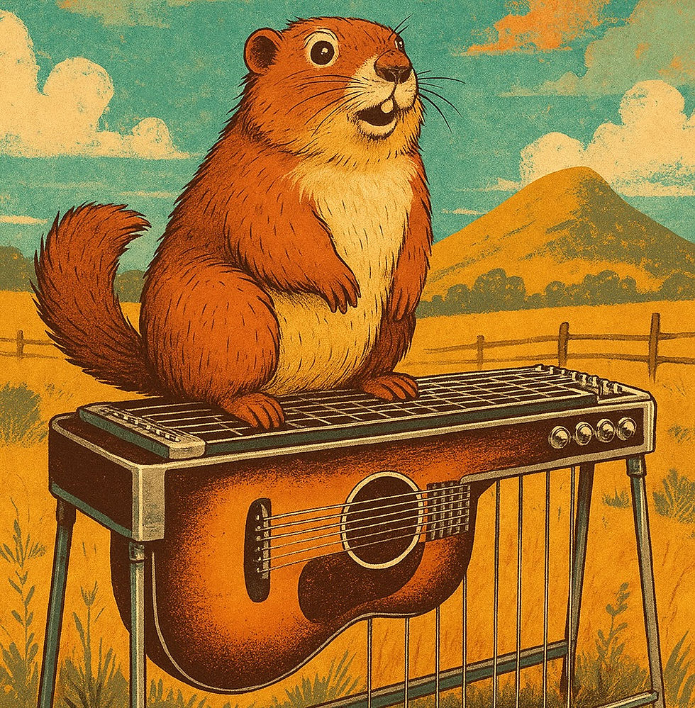 Marmot on the Steel Guitar