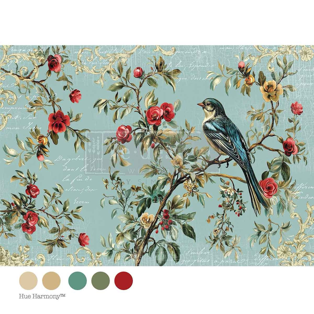 The Velvet Nest  | A1 Decoupage Fiber  | Redesign with Prima