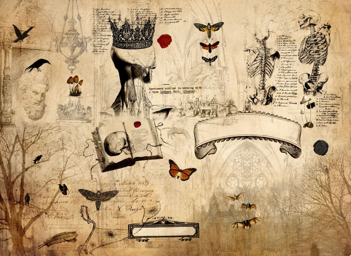 Dark Academia - Roycycled Treasures Decoupage