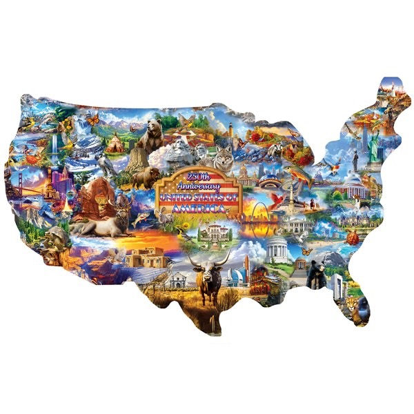 Thumbnail: 250th Anniversary America Map  |  1000 pc puzzle