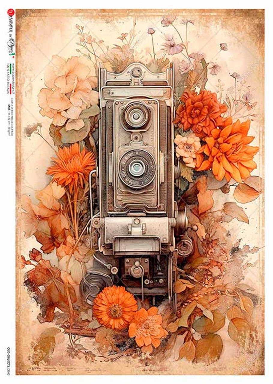 Old School Autumn Camera #0040 - Paper Designs