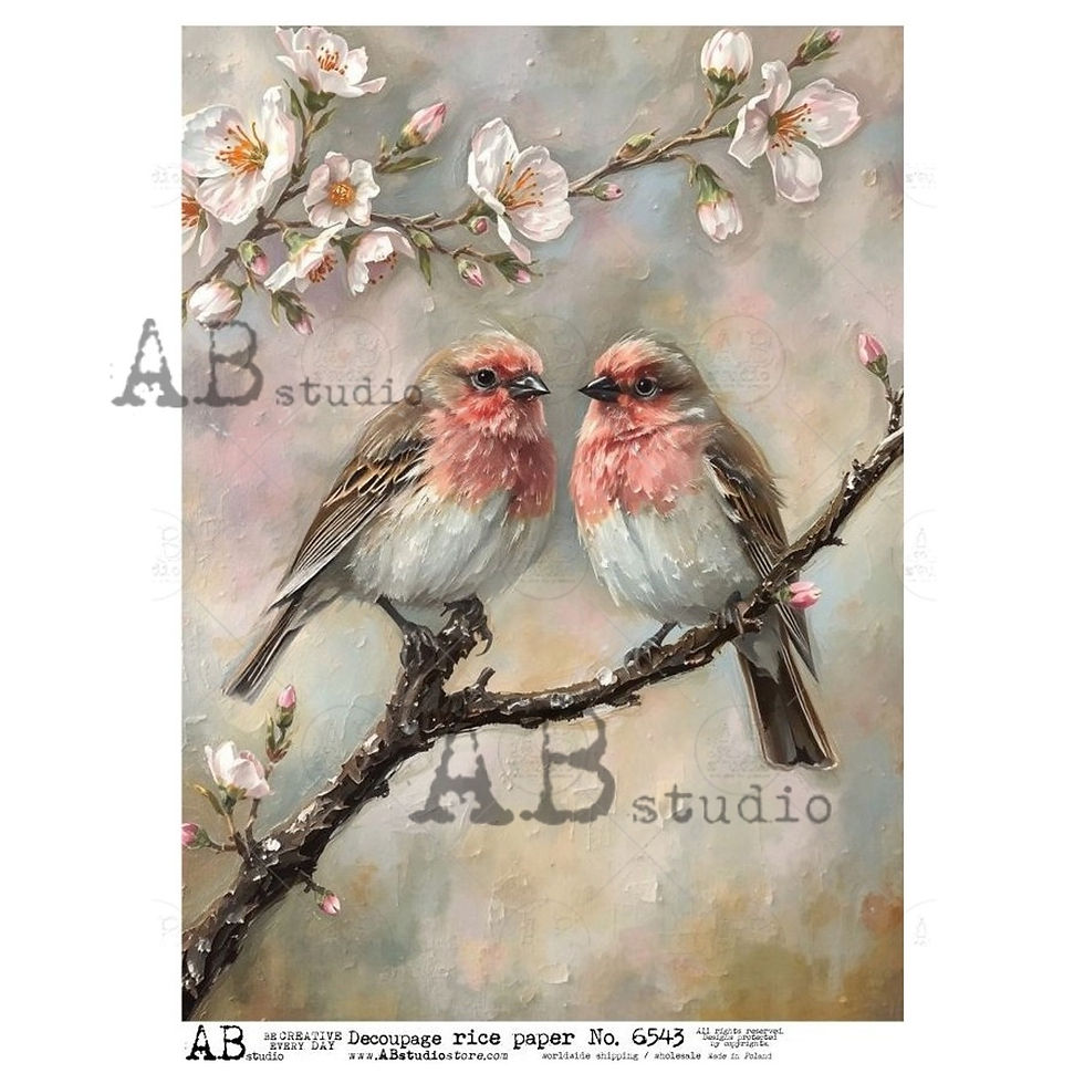 Cherry Blossom Birds #6543 - AB Studios
