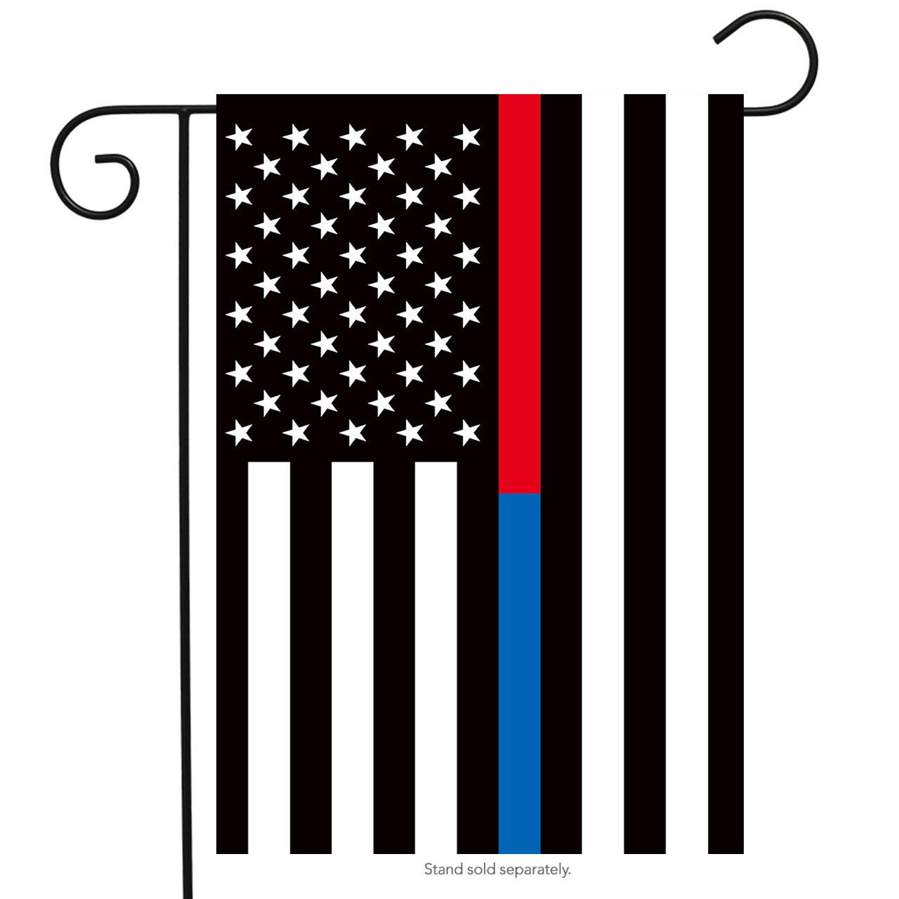 Thin Red & Blue Line | Garden Flag