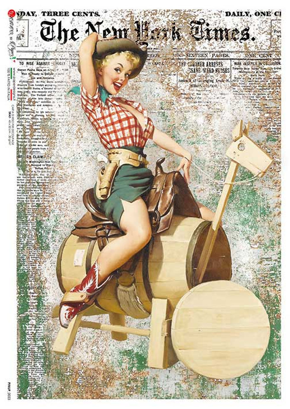 Thumbnail: Barrel Bull Riding - Paper Design