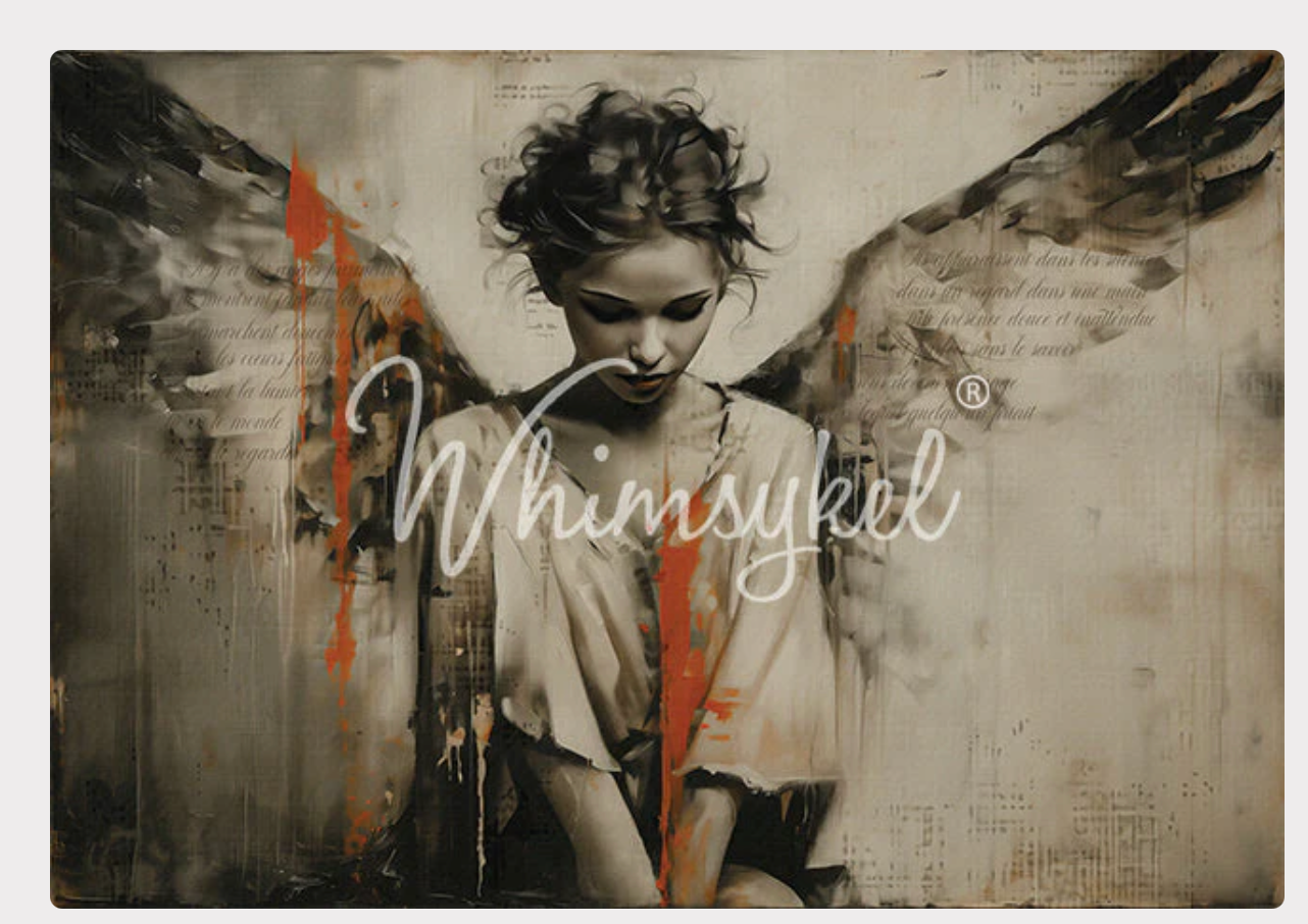 Unseen Wings| New Release | Whimsykel Designs | 21" x 29"