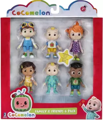 Cocomelon Family And Friends Figure Set With Six Characters