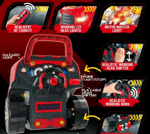 Motor Mechanic Engine Repair Toy with 10 tools