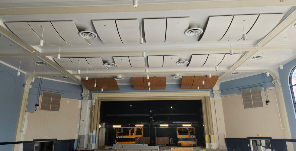 view of stage from rear of house
