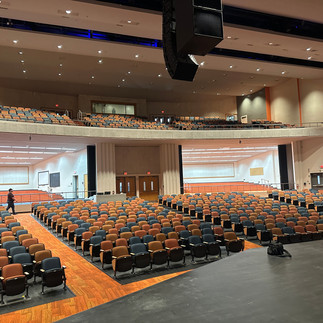 View from stage to rear of house