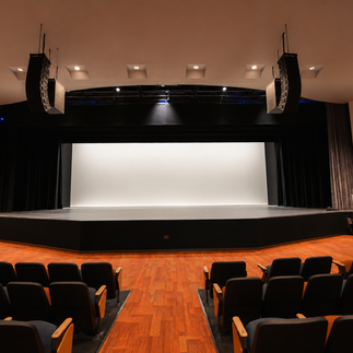 Near view of stage (white Cyc)