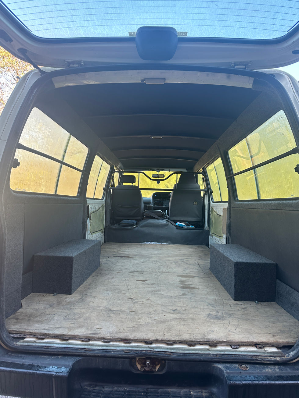 Custom interior van lining in durable material, professionally installed in Auckland for noise reduction and insulation