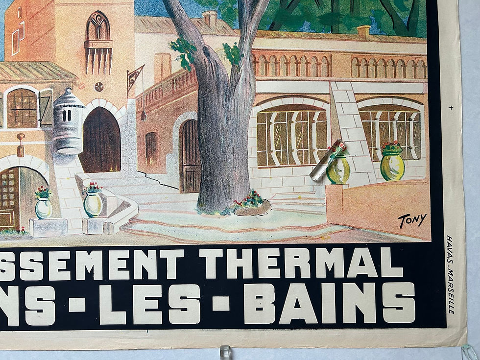 Miniature : Affiche vers 1920 Thermes de CAMOINS les BAINS à Marseille