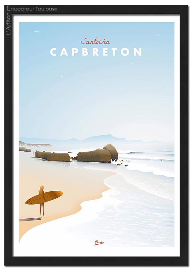 Miniature : Affiche Clavé Illustration "CAPBRETON"