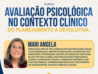 Avaliação Psicológica no Contexto Clínico