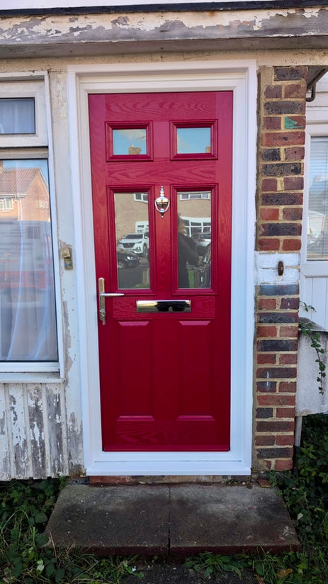 Red Composite Door