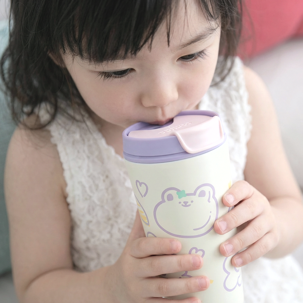 Thumbnail: Contigo Dual Mug (SS) 18oz (520ml) - White Body w/ Cute Rabbit Graphic