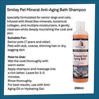 Senior pets (7 years and older)
Pets with dull, coarse, thinning hair or dry, sagging skin
