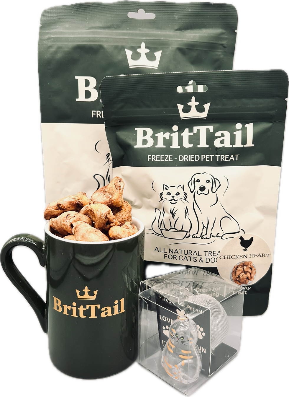 Thumbnail: Brit Tail | 100% Freeze-Dried Chicken Hearts for Dogs & Cats