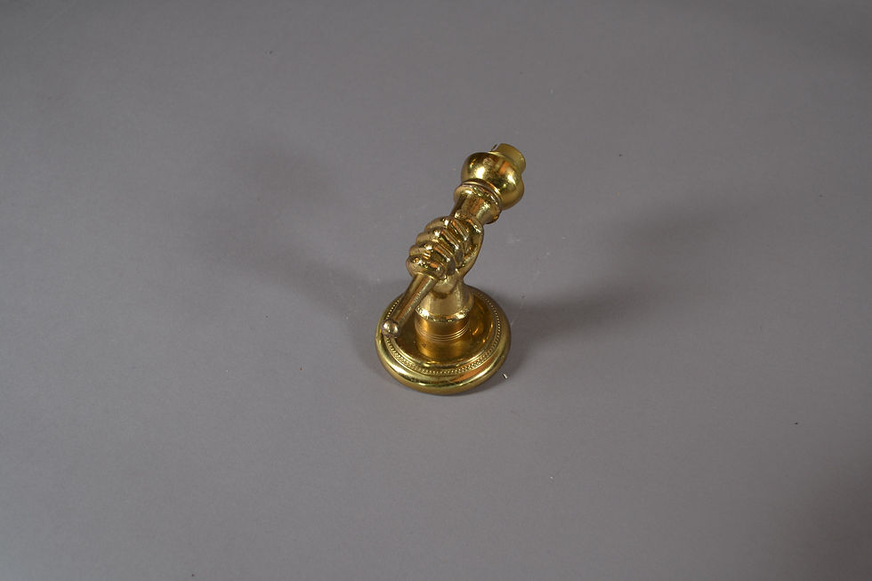 Thumbnail: Andre Arbus Bronze Wall Sconce: 1930s Art Deco Torch Light