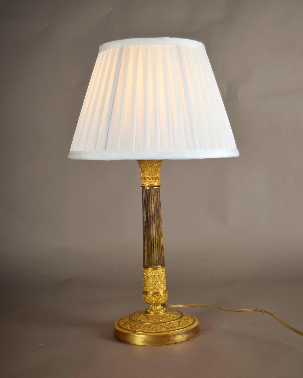 candlestick lamp ormolu gilded - image 2