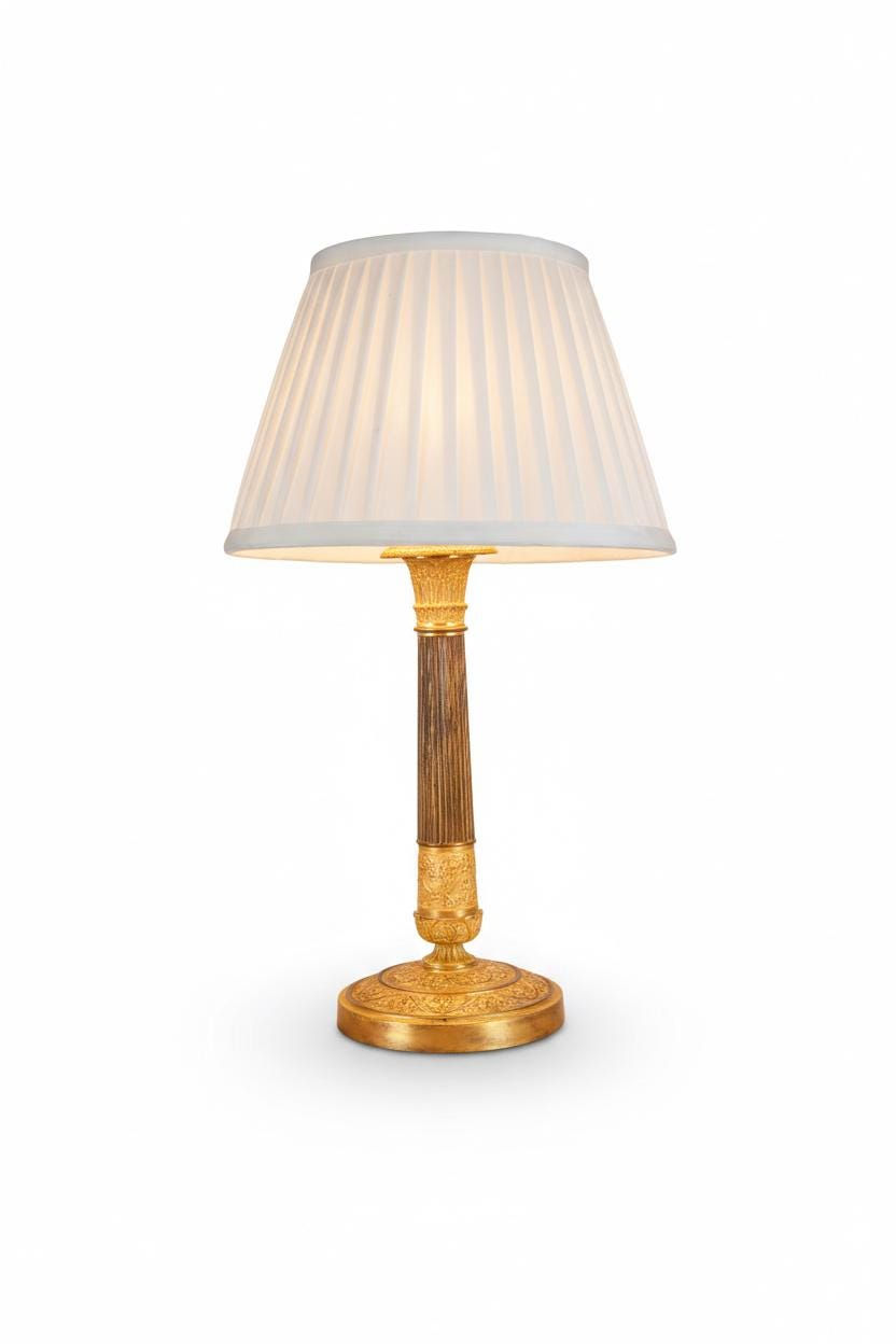 candlestick lamp ormolu gilded